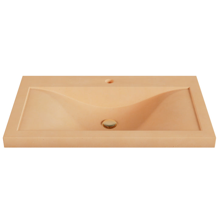 Nojiko Wave Drop-In Faucet Ledge Sink - 30"