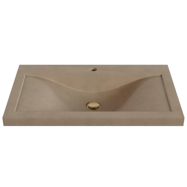 Nojiko Wave Drop-In Faucet Ledge Sink - 30"