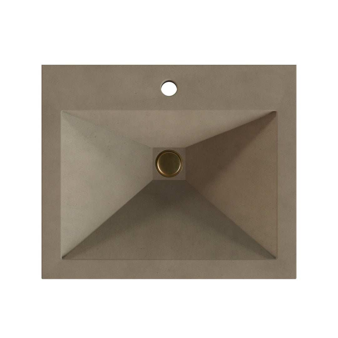 Sheeta Prism Drop-In Faucet Ledge Sink - 22"