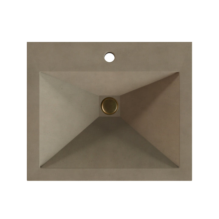 Sheeta Prism Drop-In Faucet Ledge Sink - 22"