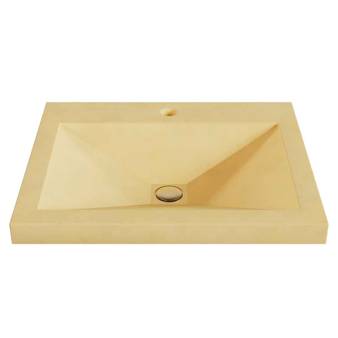 Sheeta Prism Drop-In Faucet Ledge Sink - 22"
