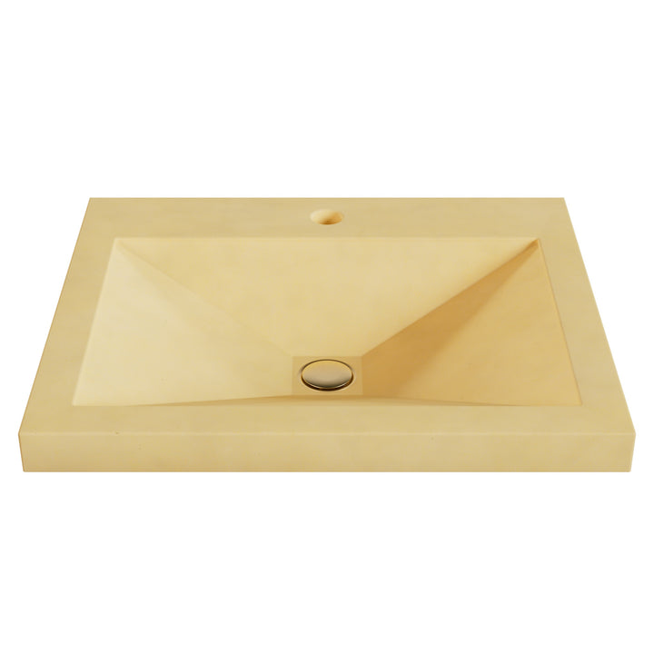 Sheeta Prism Drop-In Faucet Ledge Sink - 22"