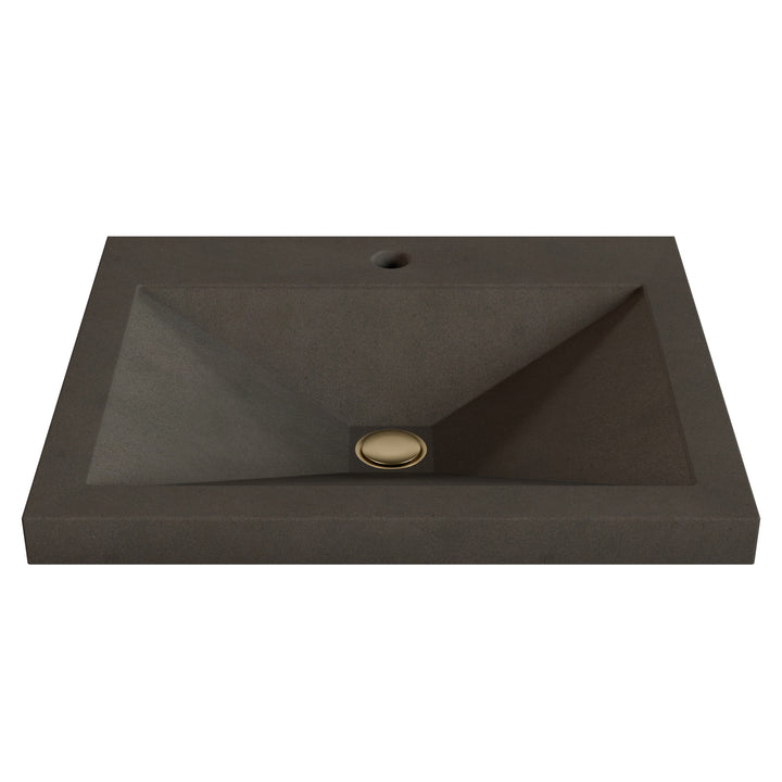 Sheeta Prism Drop-In Faucet Ledge Sink - 22"