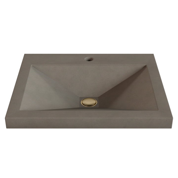 Sheeta Prism Drop-In Faucet Ledge Sink - 22"