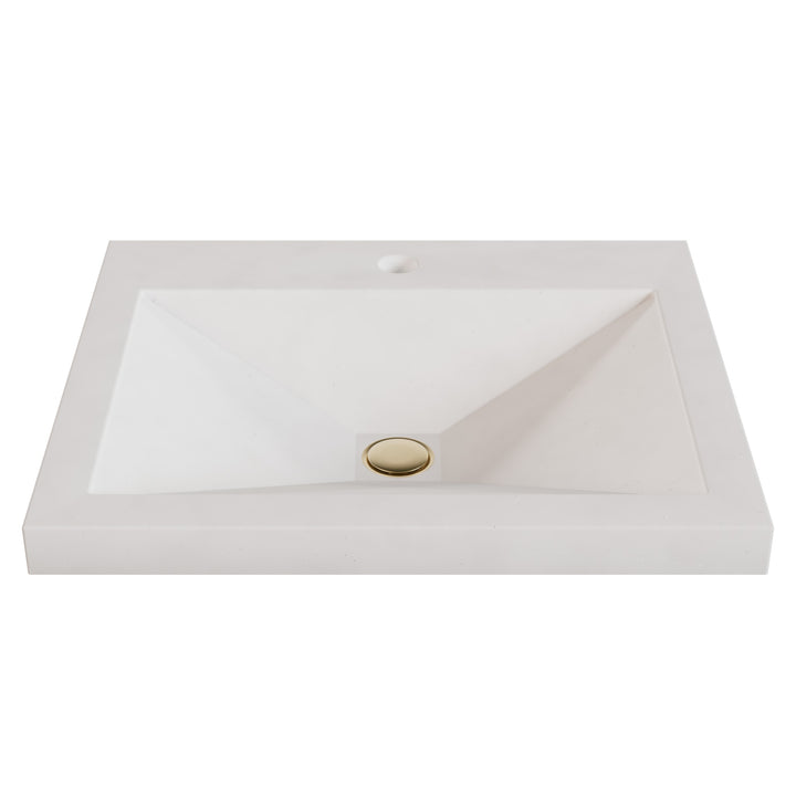 Sheeta Prism Drop-In Faucet Ledge Sink - 22"