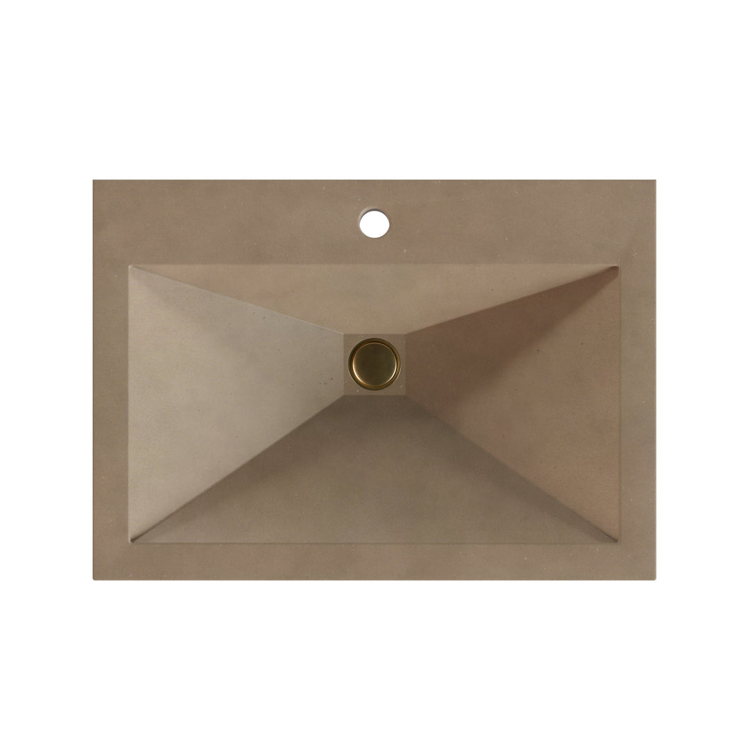 Sheeta Prism Drop-In Faucet Ledge Sink - 26"