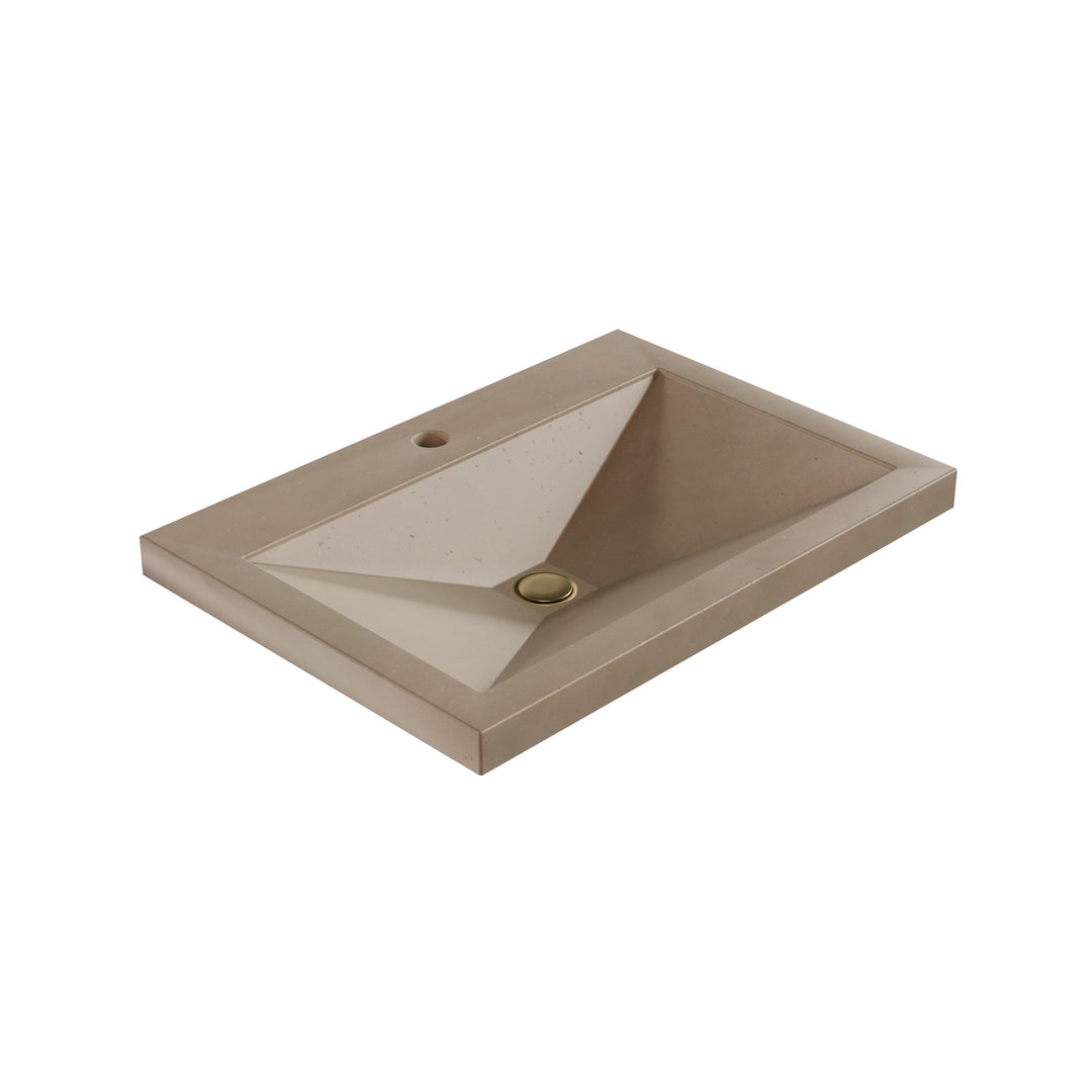 Sheeta Prism Drop-In Faucet Ledge Sink - 26"