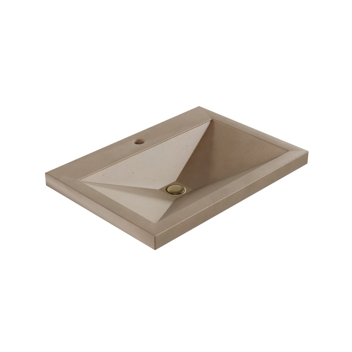 Sheeta Prism Drop-In Faucet Ledge Sink - 26"