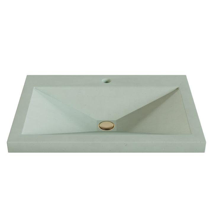 Sheeta Prism Drop-In Faucet Ledge Sink - 26"