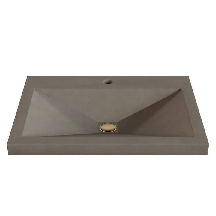 Sheeta Prism Drop-In Faucet Ledge Sink - 26"