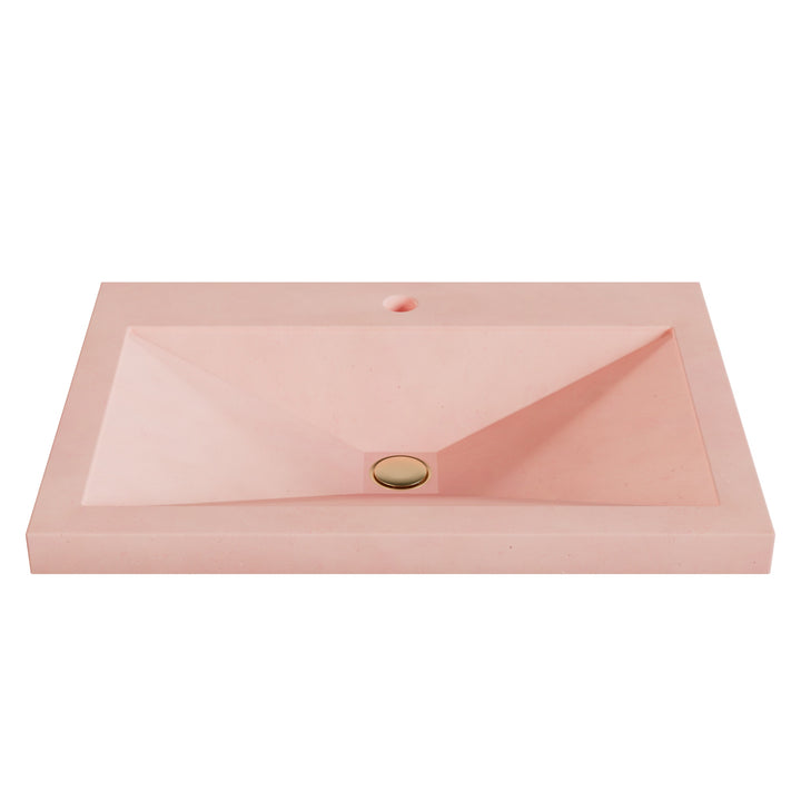 Sheeta Prism Drop-In Faucet Ledge Sink - 26"