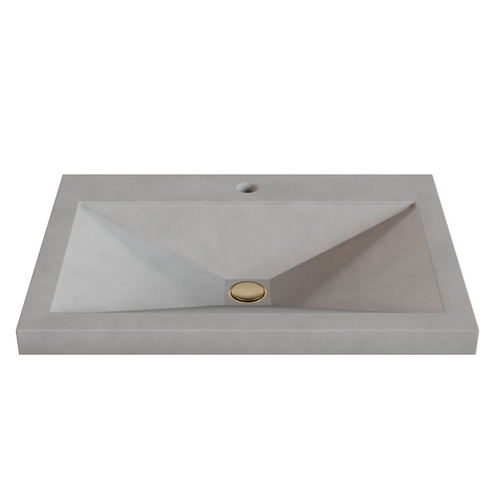 Sheeta Prism Drop-In Faucet Ledge Sink - 26"