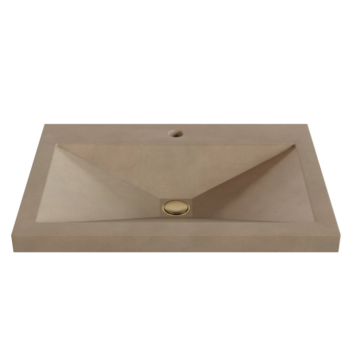Sheeta Prism Drop-In Faucet Ledge Sink - 26"