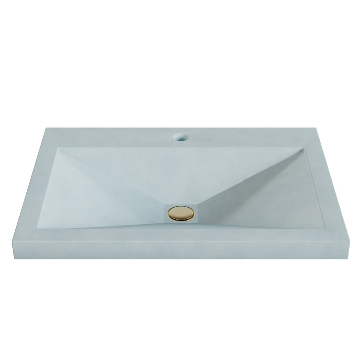 Sheeta Prism Drop-In Faucet Ledge Sink - 26"