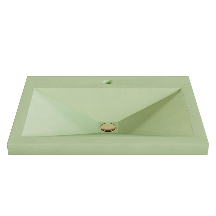 Sheeta Prism Drop-In Faucet Ledge Sink - 26"