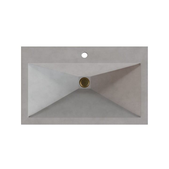 Sheeta Prism Drop-In Faucet Ledge Sink - 30"