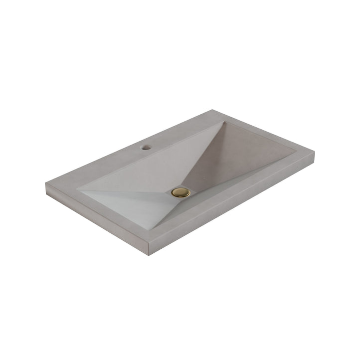 Sheeta Prism Drop-In Faucet Ledge Sink - 30"