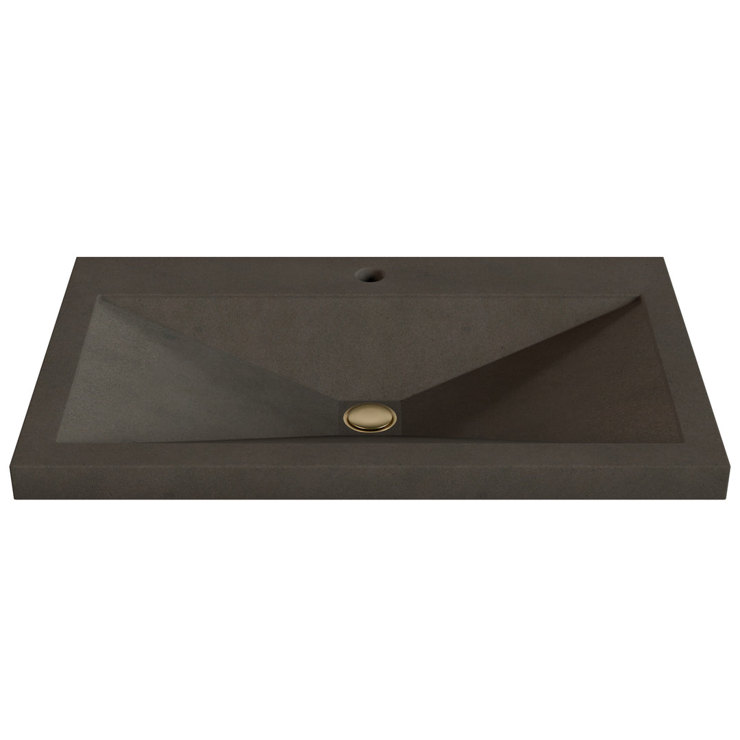 Sheeta Prism Drop-In Faucet Ledge Sink - 30"
