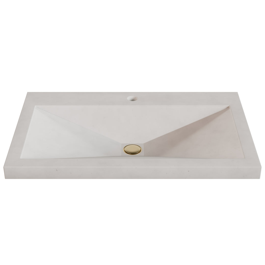 Sheeta Prism Drop-In Faucet Ledge Sink - 30"