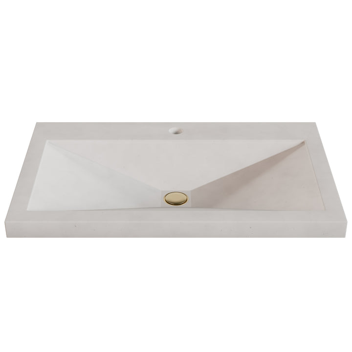 Sheeta Prism Drop-In Faucet Ledge Sink - 30"