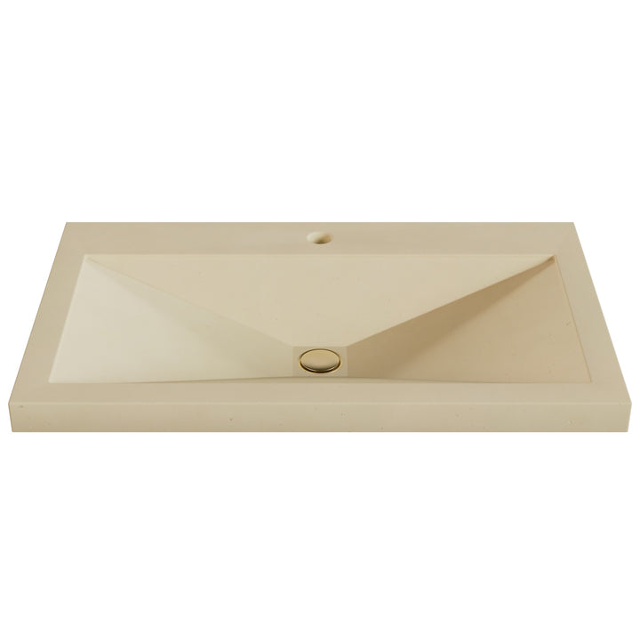 Sheeta Prism Drop-In Faucet Ledge Sink - 30"