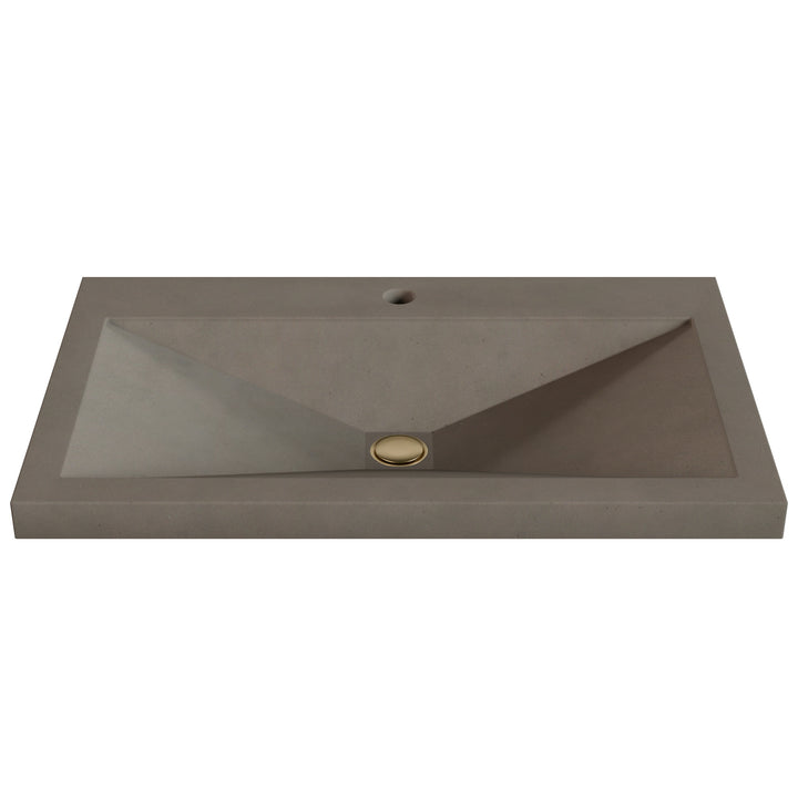 Sheeta Prism Drop-In Faucet Ledge Sink - 30"