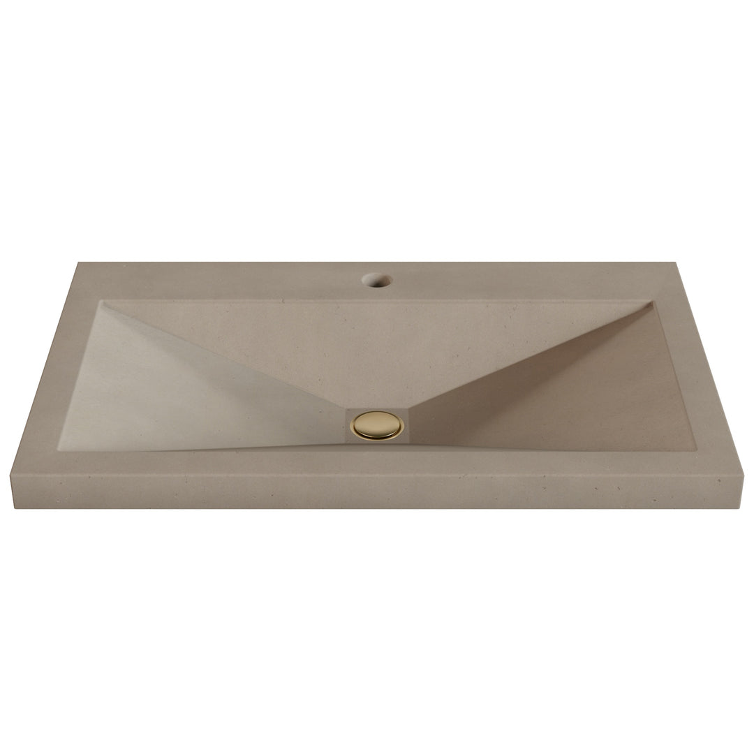 Sheeta Prism Drop-In Faucet Ledge Sink - 30"