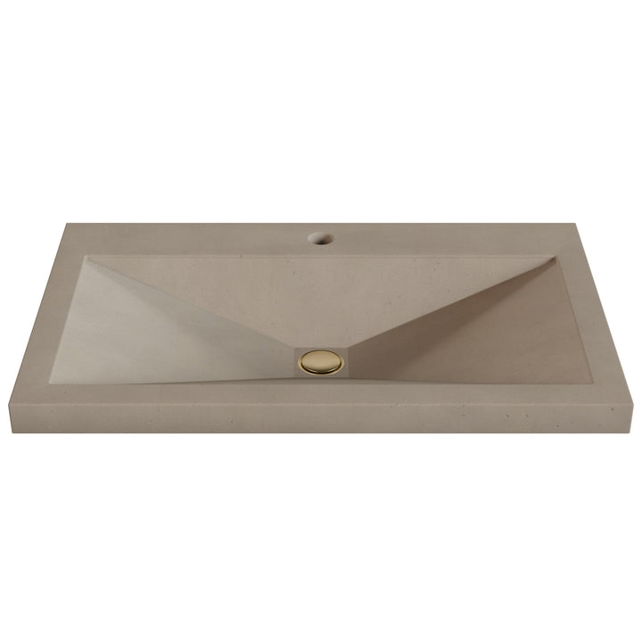 Sheeta Prism Drop-In Faucet Ledge Sink - 30"