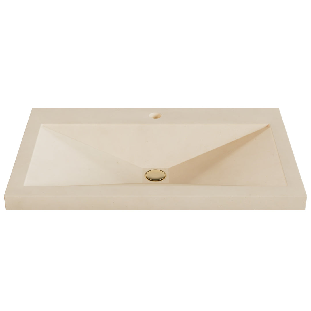 Sheeta Prism Drop-In Faucet Ledge Sink - 30"