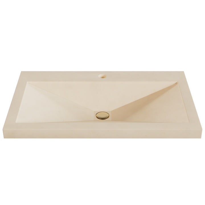 Sheeta Prism Drop-In Faucet Ledge Sink - 30"