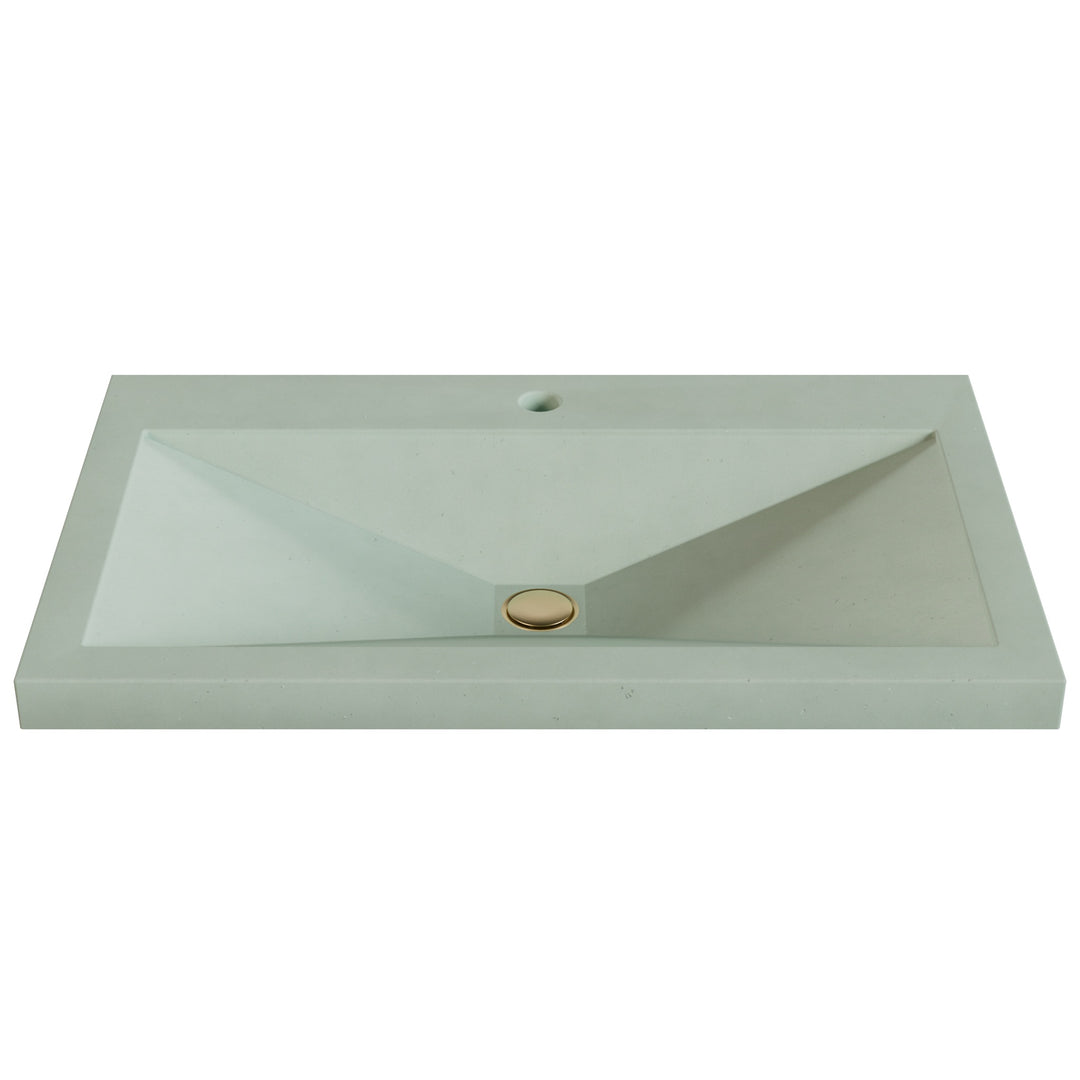 Sheeta Prism Drop-In Faucet Ledge Sink - 30"