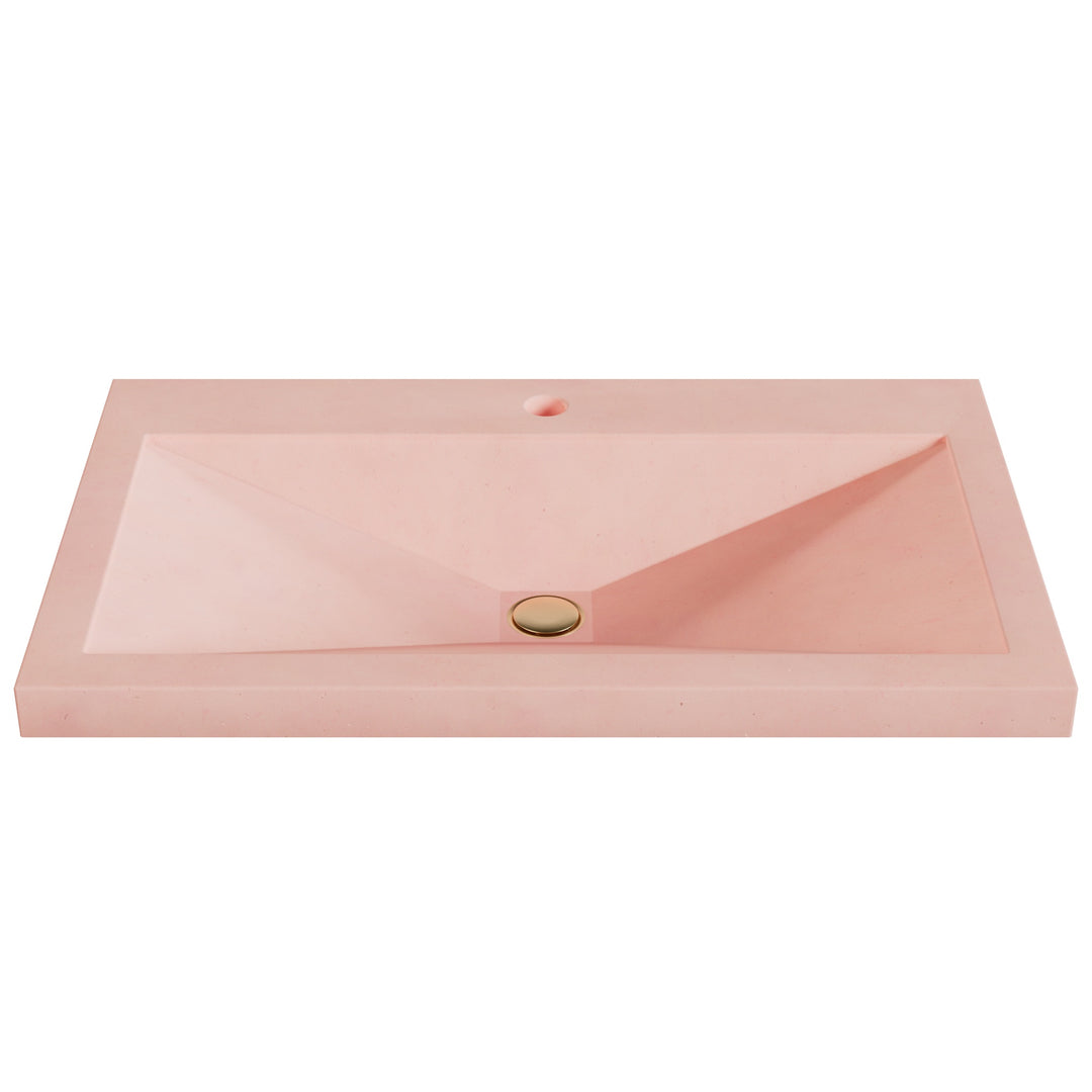 Sheeta Prism Drop-In Faucet Ledge Sink - 30"