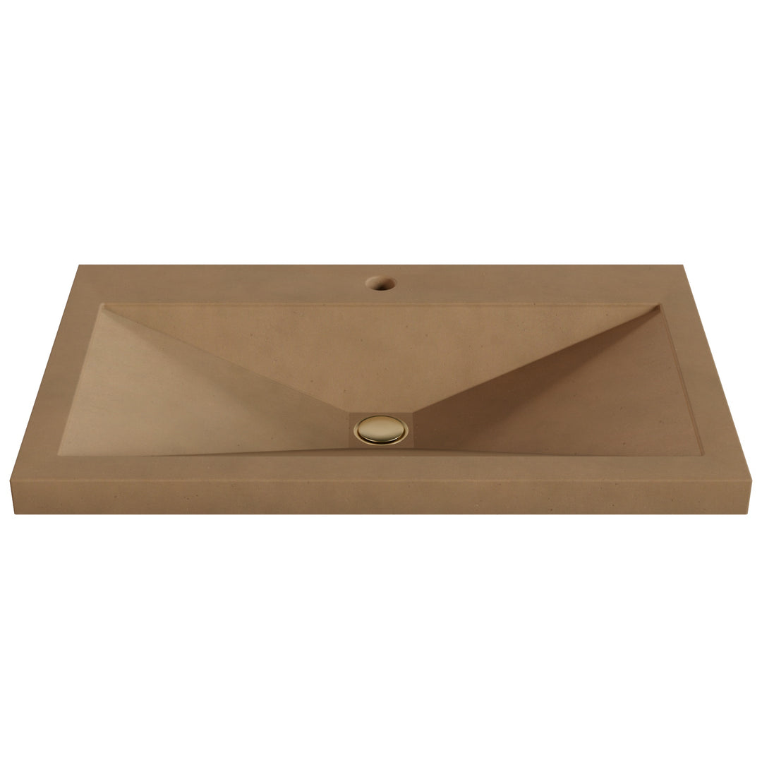 Sheeta Prism Drop-In Faucet Ledge Sink - 30"
