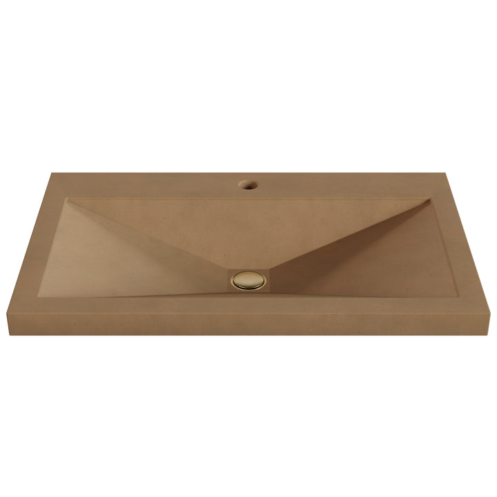 Sheeta Prism Drop-In Faucet Ledge Sink - 30"