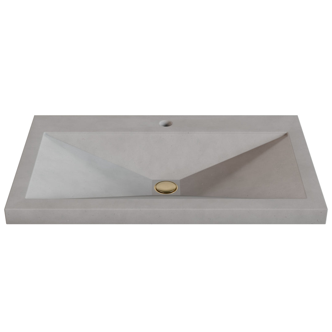 Sheeta Prism Drop-In Faucet Ledge Sink - 30"