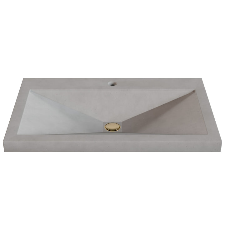 Sheeta Prism Drop-In Faucet Ledge Sink - 30"
