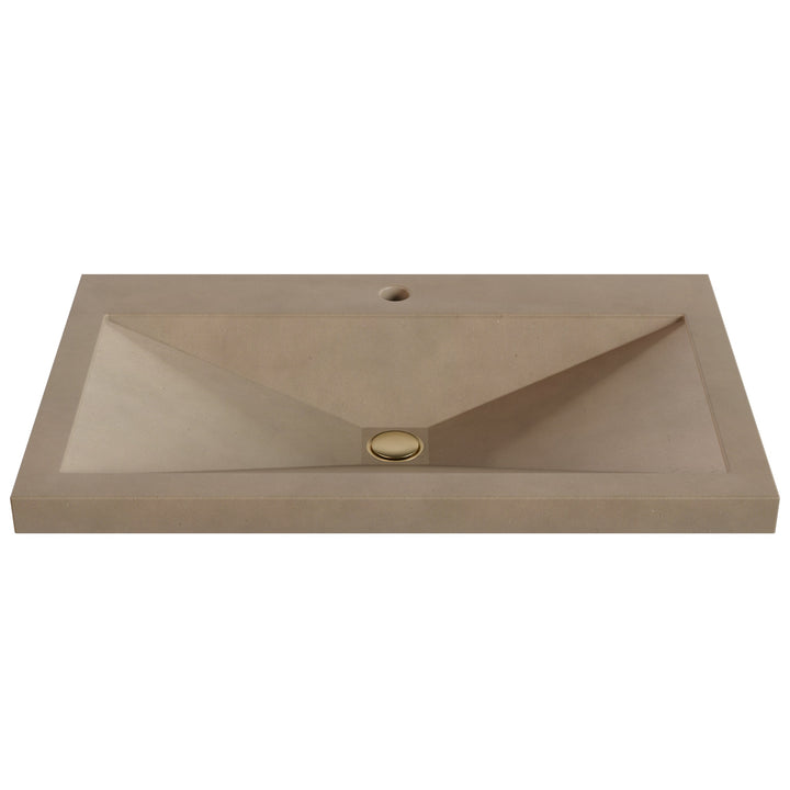 Sheeta Prism Drop-In Faucet Ledge Sink - 30"
