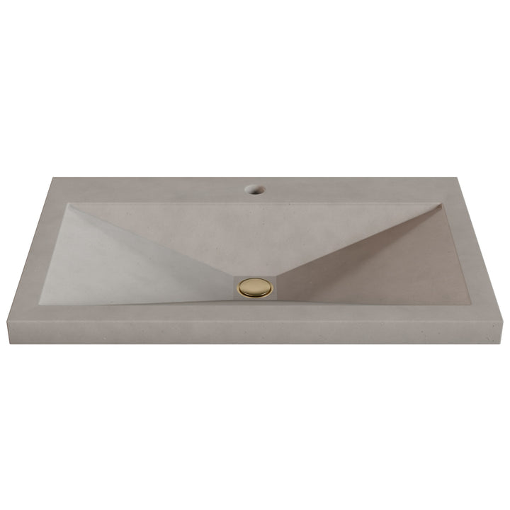 Sheeta Prism Drop-In Faucet Ledge Sink - 30"