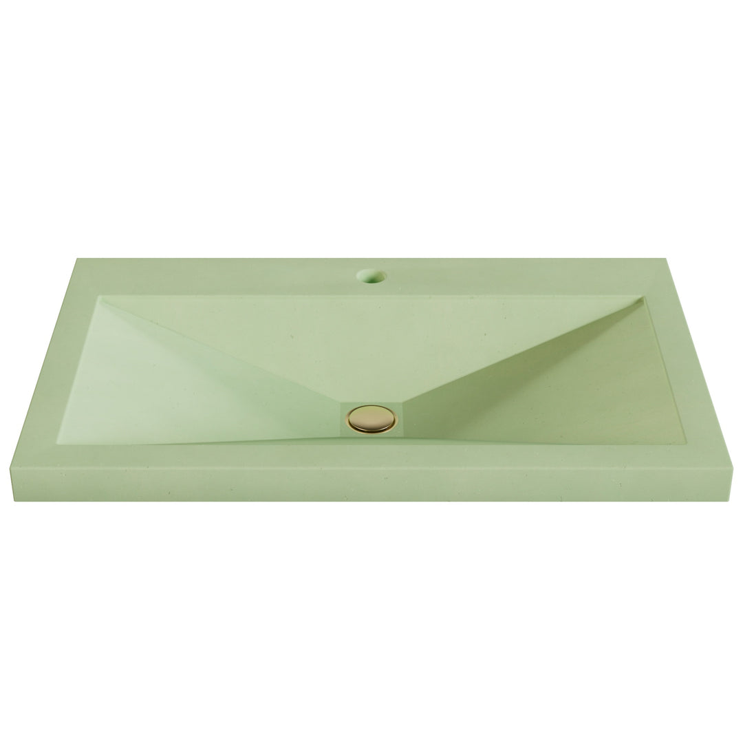 Sheeta Prism Drop-In Faucet Ledge Sink - 30"