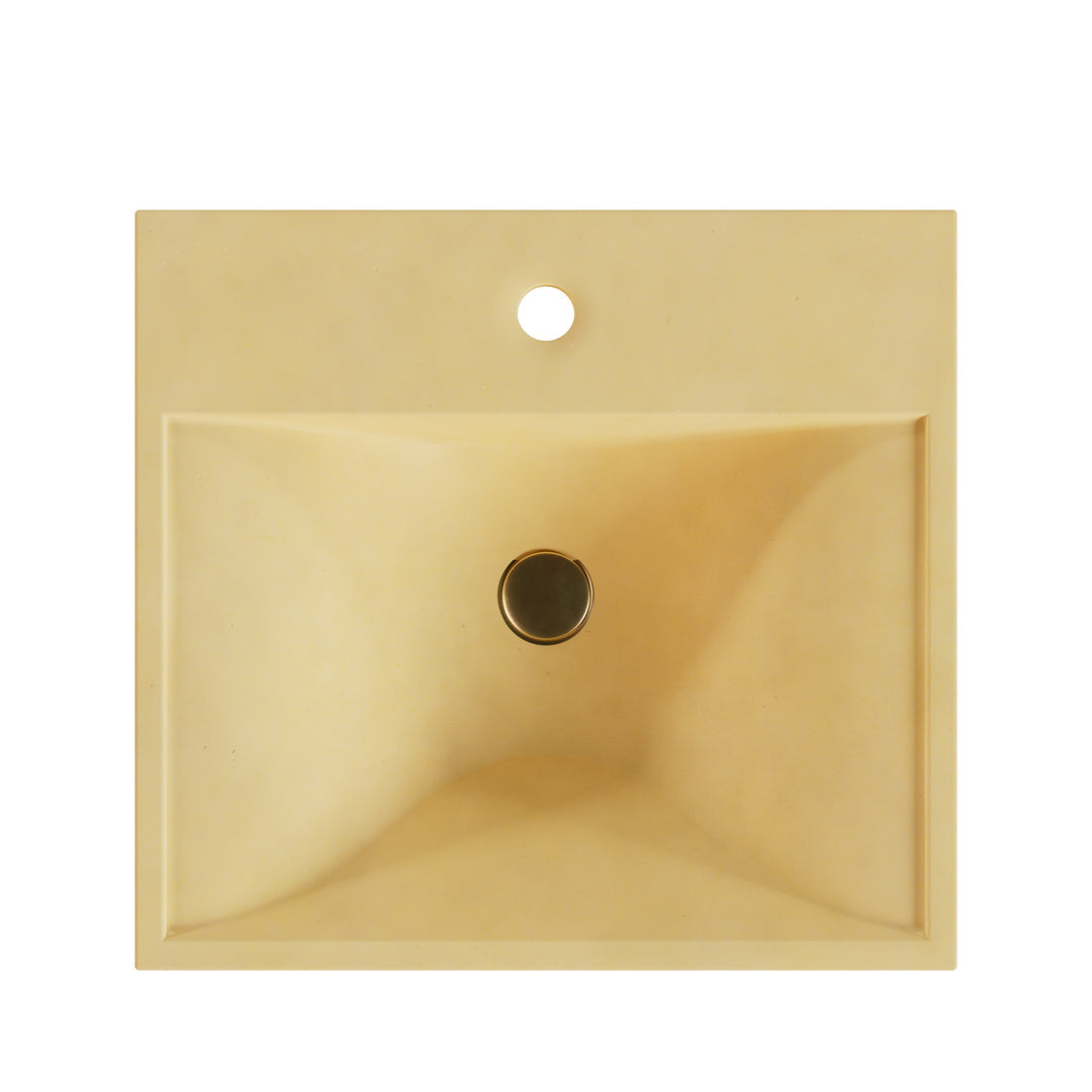 Sosuke Wave Vessel Faucet Ledge Sink - 20"