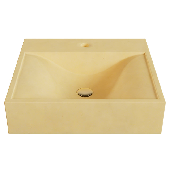 Sosuke Wave Vessel Faucet Ledge Sink - 20"