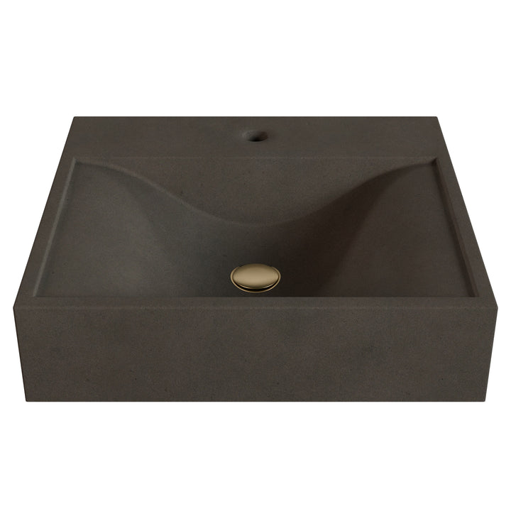 Sosuke Wave Vessel Faucet Ledge Sink - 20"