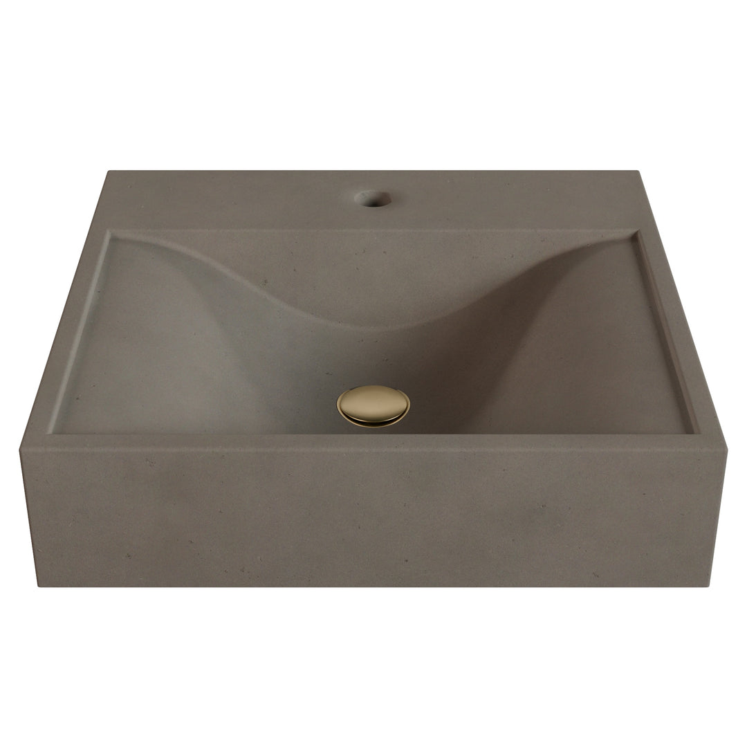 Sosuke Wave Vessel Faucet Ledge Sink - 20"
