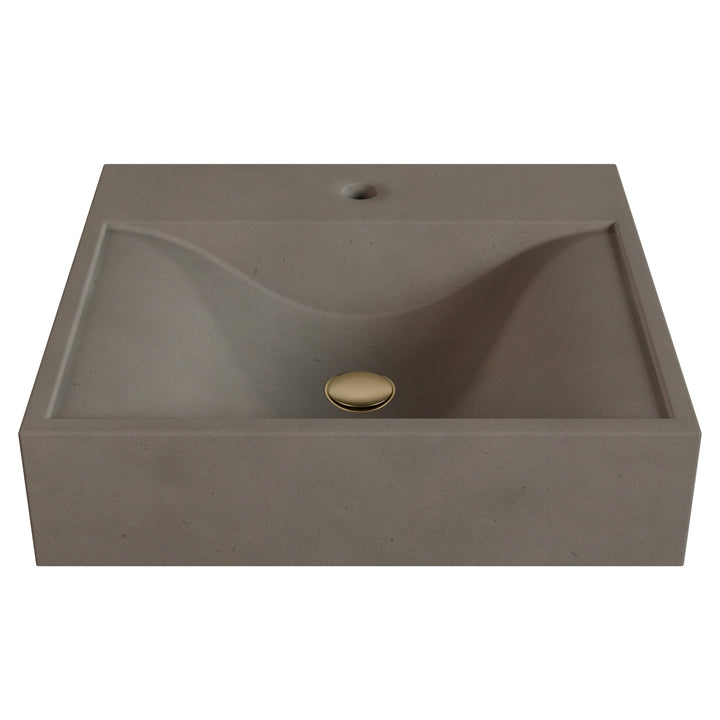 Sosuke Wave Vessel Faucet Ledge Sink - 20"