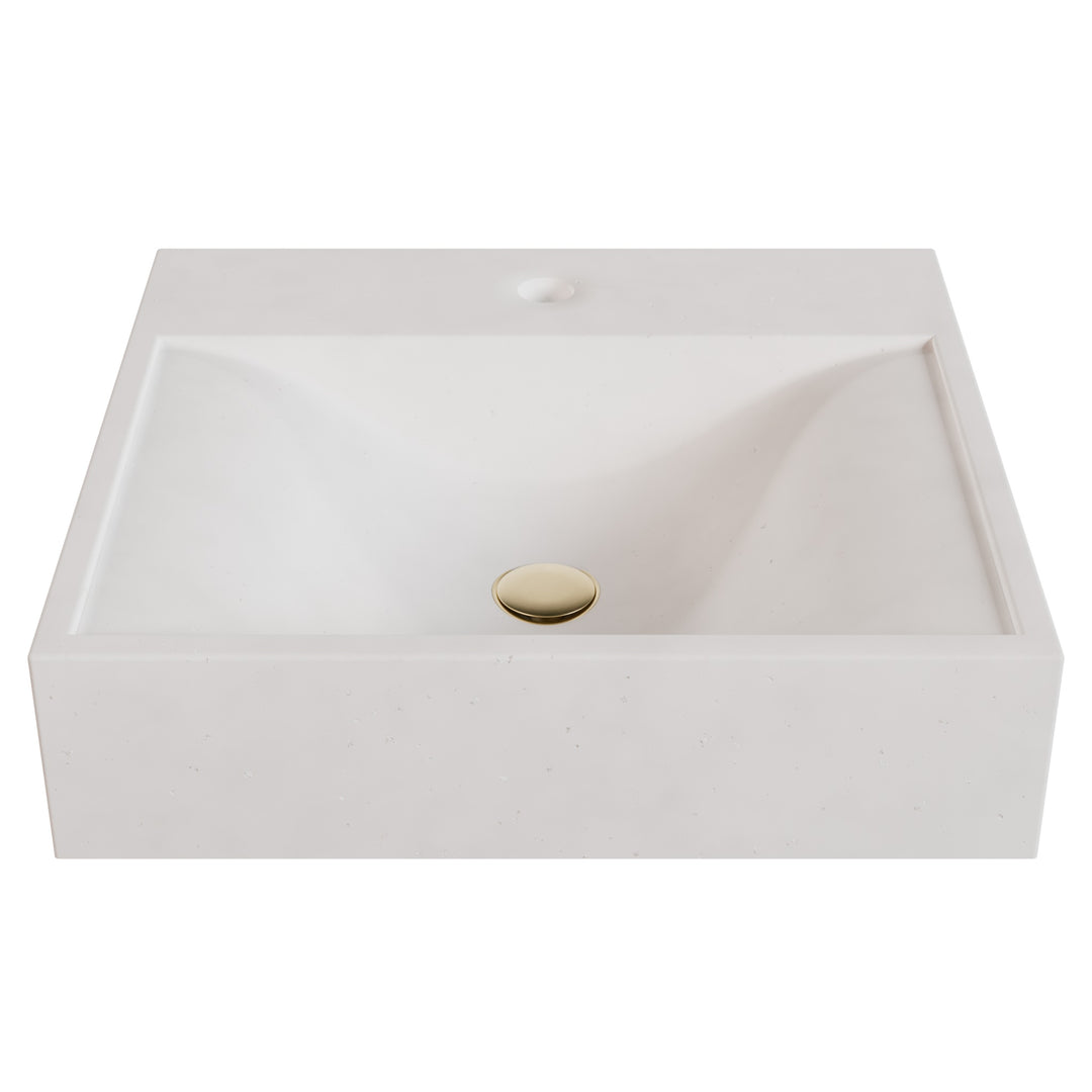 Sosuke Wave Vessel Faucet Ledge Sink - 20"