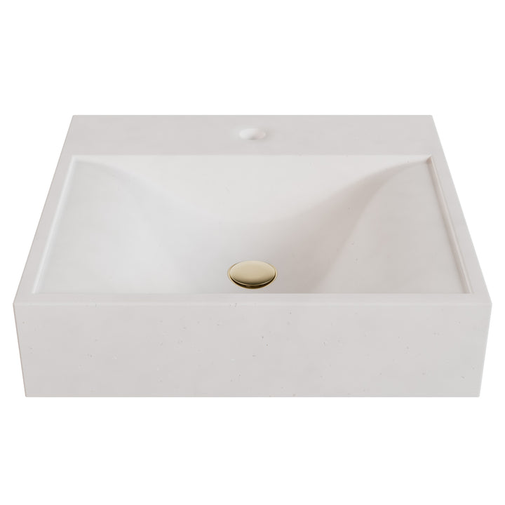 Sosuke Wave Vessel Faucet Ledge Sink - 20"