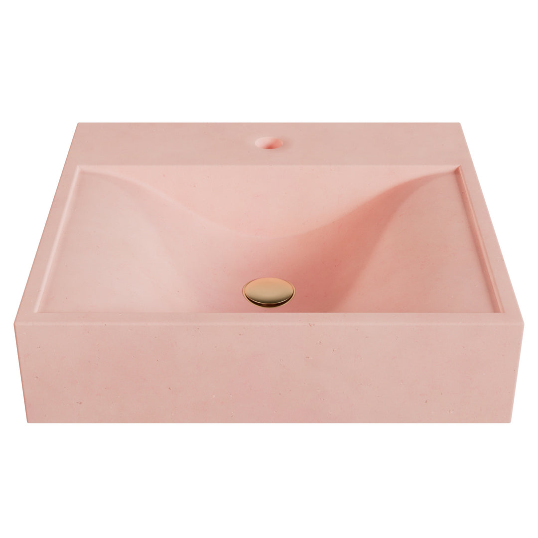 Sosuke Wave Vessel Faucet Ledge Sink - 20"