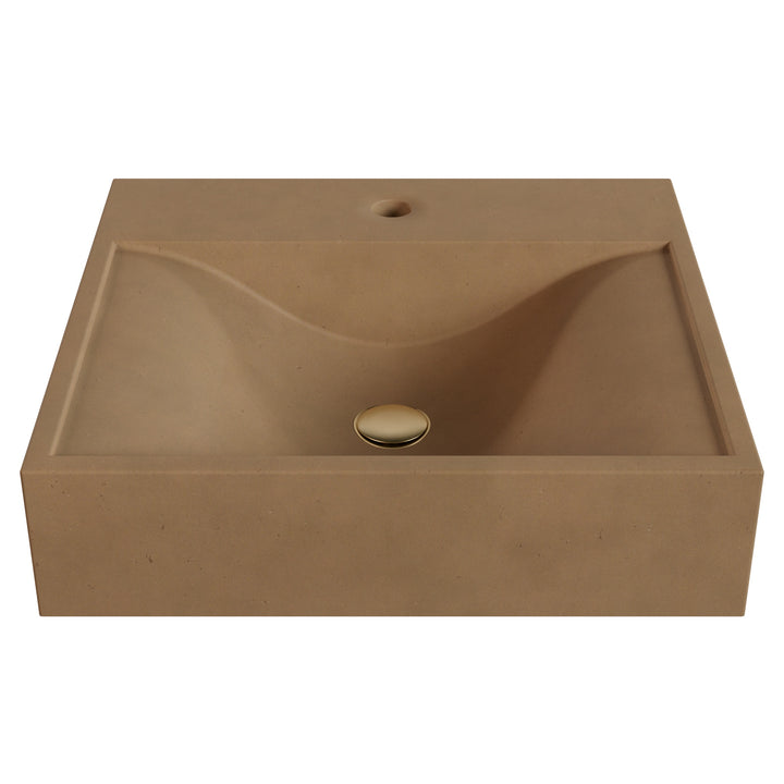 Sosuke Wave Vessel Faucet Ledge Sink - 20"