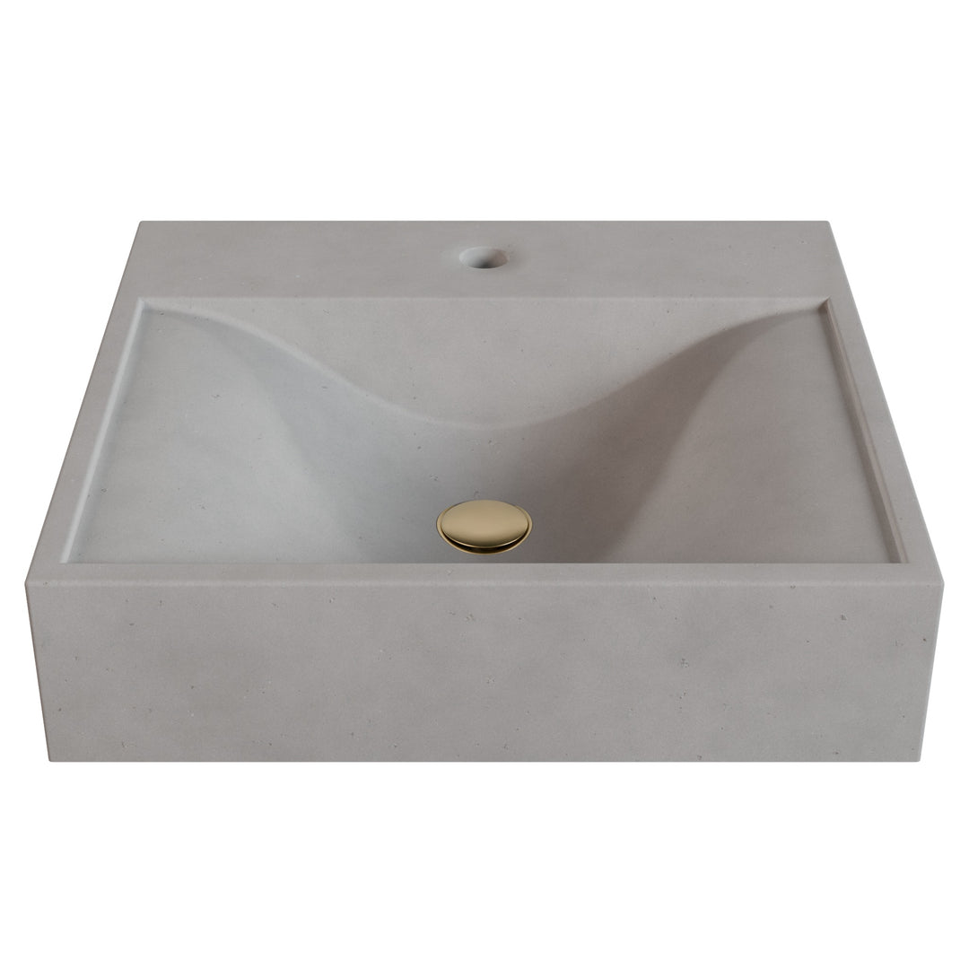 Sosuke Wave Vessel Faucet Ledge Sink - 20"