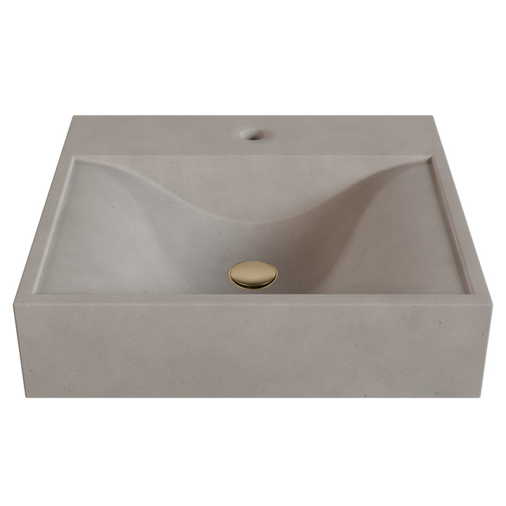Sosuke Wave Vessel Faucet Ledge Sink - 20"